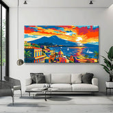 Painting by Numbers Panorama Evening Mood on The Mediterranean i